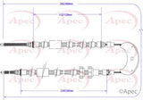 APEC Brake Cable CAB1526