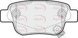 APEC Rear Brake Pads PAD1334