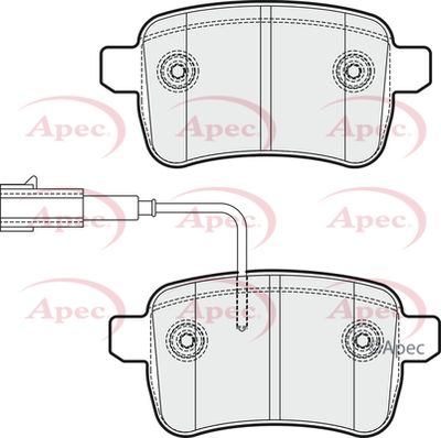 APEC Rear Brake Pads PAD1798