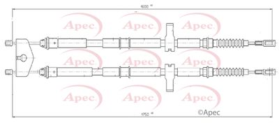 APEC Brake Cable CAB1027