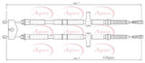 APEC Brake Cable CAB1027