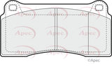 APEC Rear Brake Pads PAD1342