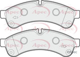 APEC Rear Brake Pads PAD1645