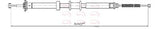 APEC Brake Cable CAB1554