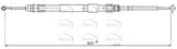 APEC Brake Cable CAB1579