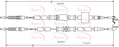 APEC Brake Cable CAB1476