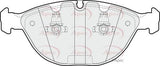 APEC Front Brake Pads PAD1232