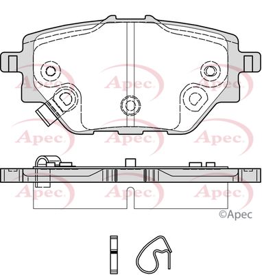 APEC Rear Brake Pads PAD2366