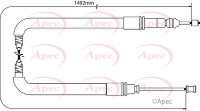 APEC Brake Cable CAB1063
