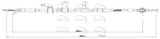APEC Brake Cable Rear/Left CAB1784