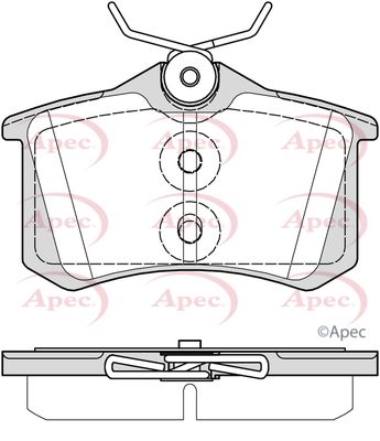 APEC Rear Brake Pads PAD2367