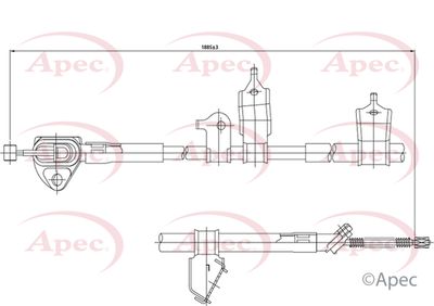 APEC Brake Cable CAB1151