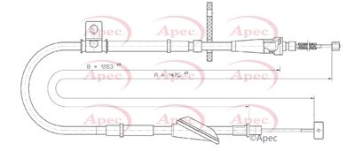 APEC Brake Cable CAB1412