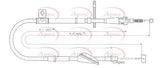 APEC Brake Cable CAB1412