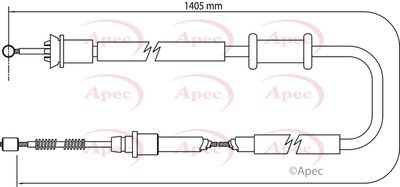 APEC Brake Cable CAB1160
