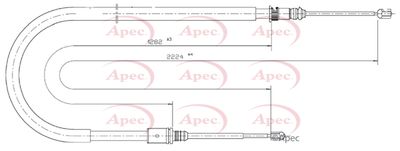 APEC Brake Cable CAB1565