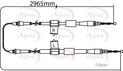 APEC Brake Cable CAB1274