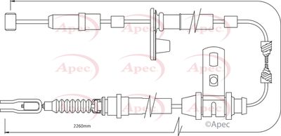 APEC Brake Cable CAB1296