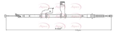 APEC Brake Cable CAB1166