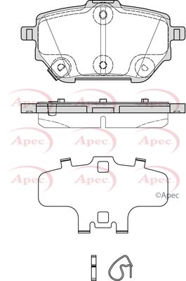 APEC Rear Brake Pads PAD2381