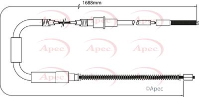 APEC Brake Cable CAB1525