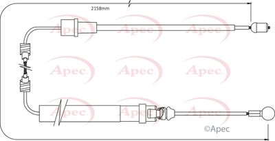 APEC Brake Cable CAB1352
