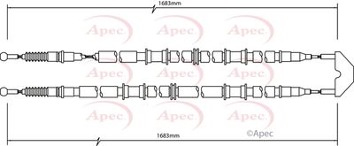 APEC Brake Cable CAB1500