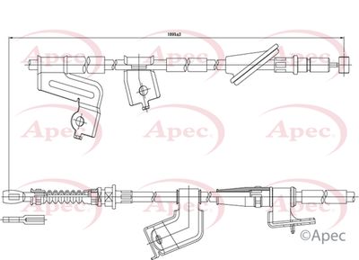 APEC Brake Cable CAB1150