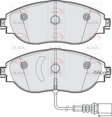APEC Front Brake Pads PAD2304B