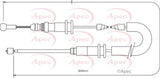 APEC Brake Cable CAB1374