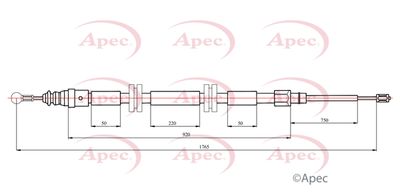 APEC Brake Cable Left/Right CAB1749