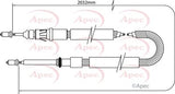 APEC Brake Cable CAB1046