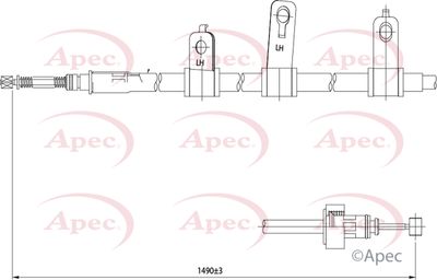 APEC Brake Cable CAB1253