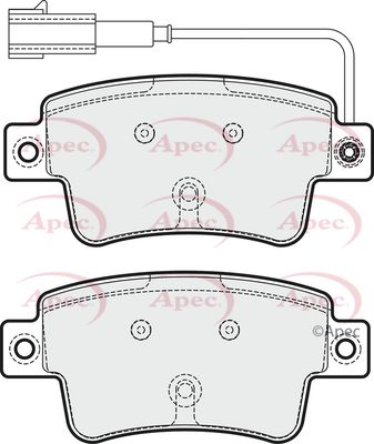 APEC Rear Brake Pads PAD1776
