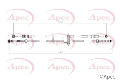 APEC Gear Control Cable CAB7040
