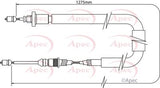 APEC Brake Cable CAB1384
