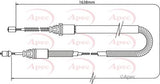 APEC Brake Cable CAB1332