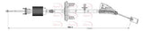 APEC Brake Cable CAB1656