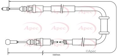 APEC Brake Cable CAB1480