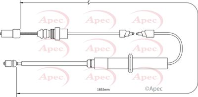 APEC Brake Cable CAB1387