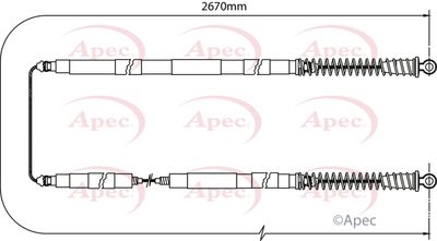 APEC Brake Cable CAB1098