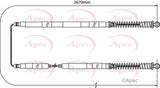 APEC Brake Cable CAB1098