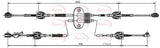 APEC Gear Control Cable CAB7027