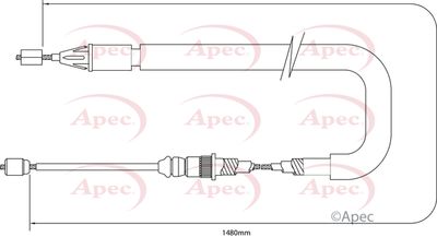 APEC Brake Cable CAB1386