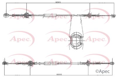 APEC Gear Control Cable CAB7016