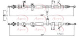 APEC Brake Cable CAB1671