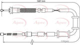APEC Brake Cable CAB1110