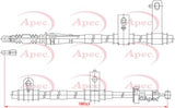 APEC Brake Cable CAB1235