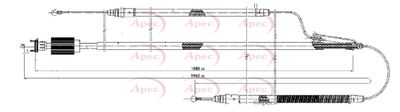 APEC Brake Cable CAB1607