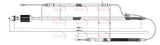 APEC Brake Cable CAB1607